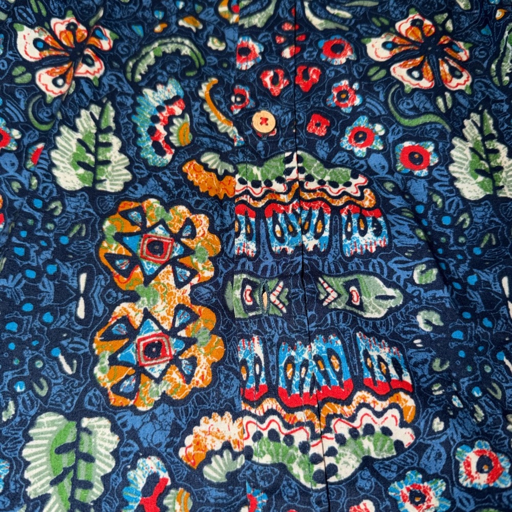 Desigual Men's Joan Blue Floral Shirt (M3) - Picture 8 of 10